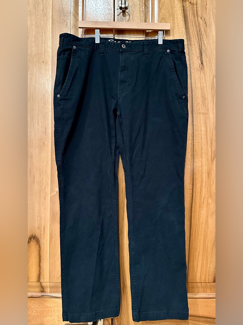 Eddie Bauer Canvas Utility Pant, Black Overdyed, EUC 40x32
